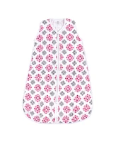 Yoga Sprout Baby Girls Sleeveless Muslin Cotton Sleeping Bag, Sack, Blanket, Flamingo, 0-6 Months