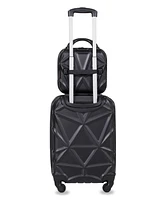 Amka Gem 2-Pc. Carry-On Hardside Cosmetic Luggage Set