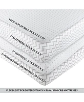 Ely's & Co. Baby Pack N Play Portable Crib Sheet ( Pack of 2 )