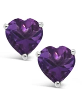 Blue Topaz (2 ct. t.w.) Stud Earrings Sterling Silver. Also Available Amethyst (1-1/3