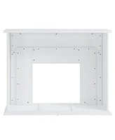 Southern Enterprises Elior Marble Tiled Electric Fireplace