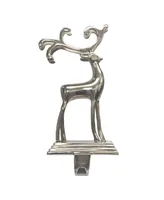 Kurt Adler Silver Reindeer Stocking Hanger