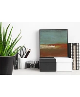 Giant Art 30" x 30" Sea Horizon Iii Art Block Framed Canvas