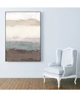 Giant Art 36" x 24" Strata Horizon I Art Block Framed Canvas