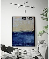 Giant Art 24" x 18" Beach 45 Ii Art Block Framed Canvas