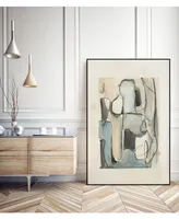 Giant Art 40" x 30" Subdued Abstract I Art Block Framed Canvas