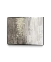 Giant Art 32" x 24" Glitter Rain Ii Art Block Framed Canvas