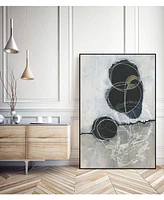 Giant Art 40" x 30" Primary Orbs I Art Block Framed Canvas