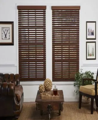 The Cordless Collection Faux Wood Venetian Blind