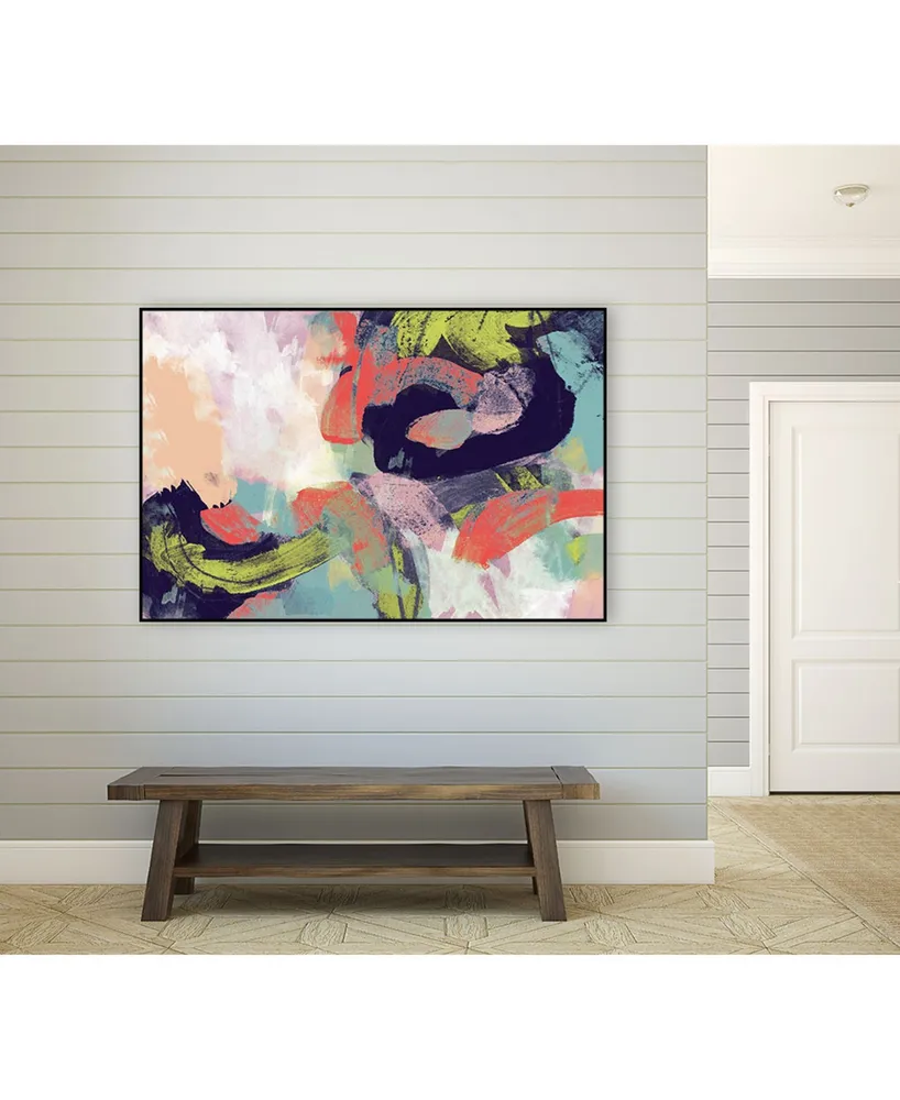 Giant Art 20" x 16" Vibrant Spring Ii Art Block Framed Canvas