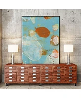 Giant Art 40" x 30" Phoenix Ii Art Block Framed Canvas