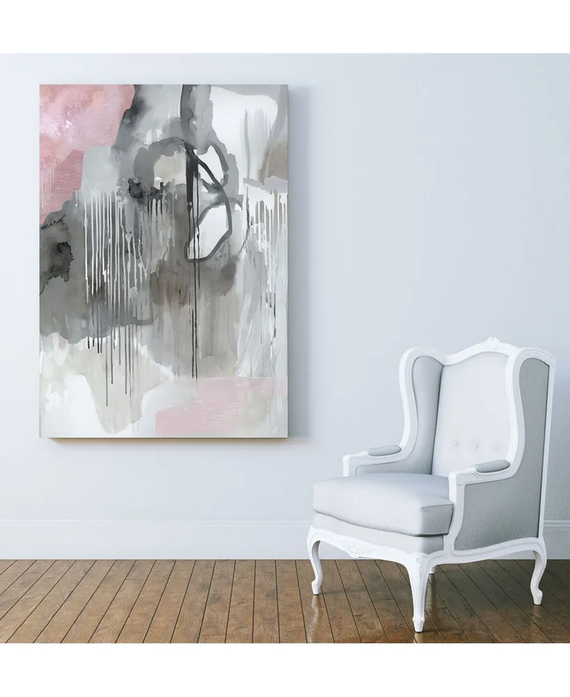 Giant Art 40" x 30" Muted Abstract Museum Mounted Canvas Print