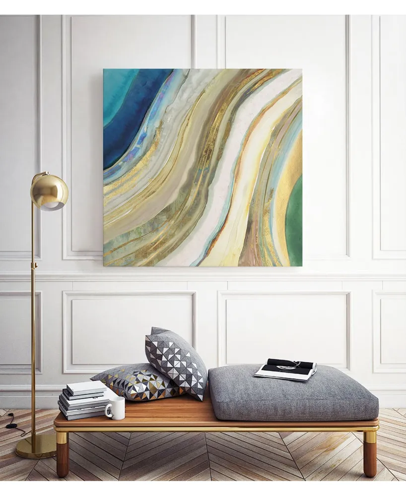 Giant Art 30" x 30" Agate I Museum Mounted Canvas Print