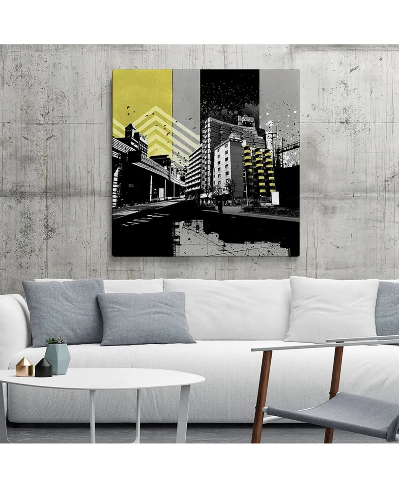 Giant Art 30" x 30" Triptych Ii Museum Mounted Canvas Print