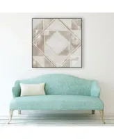 Giant Art Geometric Veil Ii Art Block Framed Canvas