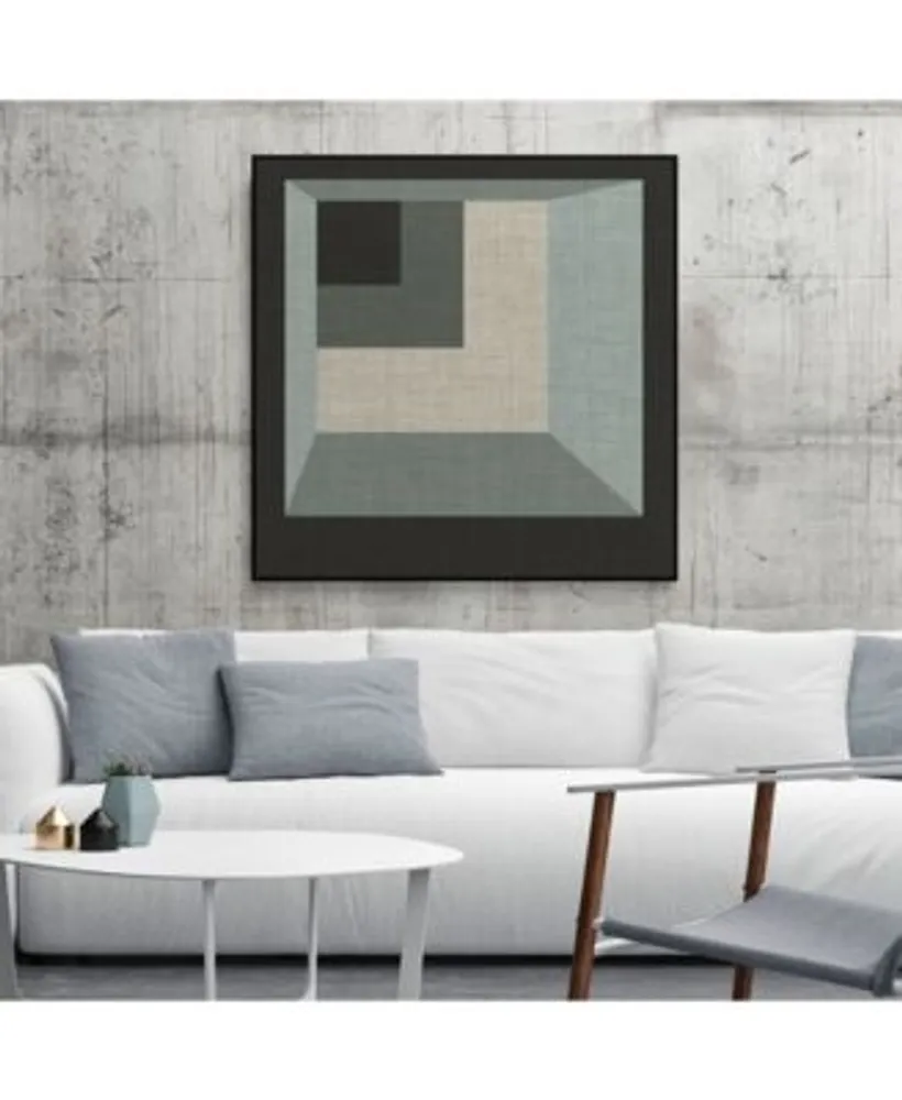 Giant Art Geometric Perspective I Art Block Framed Canvas