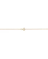 Diamond Accent Four Leaf Clover Pendant in 10K Yellow Gold