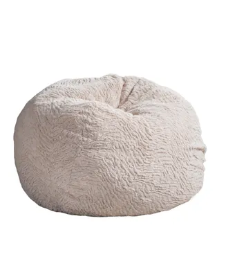 3ft Shag Plush Bean Bag