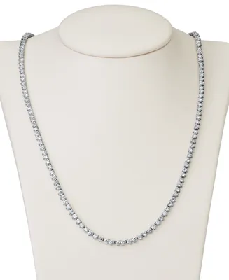 Diamond All-Around 17" Tennis Necklace (6 ct. t.w.) in 14k White Gold