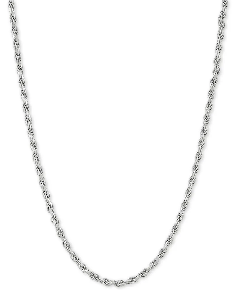 Rope Link 22" Chain Necklace in Sterling Silver