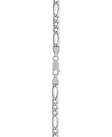 Figaro Link Chain 18" Necklace (4-1/3mm) in Sterling Silver