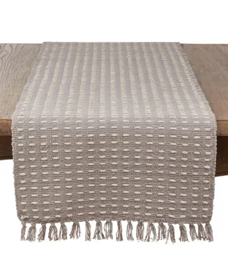 Saro Lifestyle Dashed Woven Long Table Runner