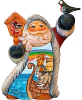 G.DeBrekht Tiny Tale Scenic Santa with Noah Ark Figurine