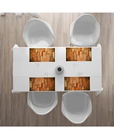 Ambesonne Wooden Place Mats, Set of 4