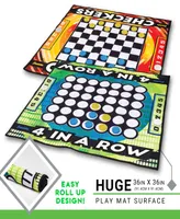 Franklin Sports Checkers and Four-in-a-Row Mat