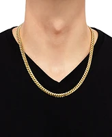 Cuban Link 22" Chain Necklace in 18k Gold-Plated Sterling Silver