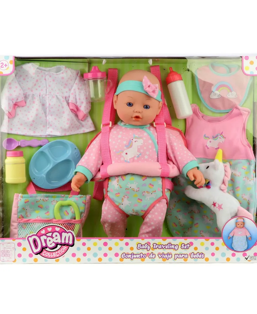 Dream Collection 16" Baby Doll Travelling Set