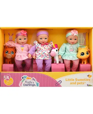 New Adventures Little Sweeties Pets Toy Baby Doll Play Set