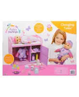 New Adventures Little Darlings Toy Baby Doll Changing Table Play Set