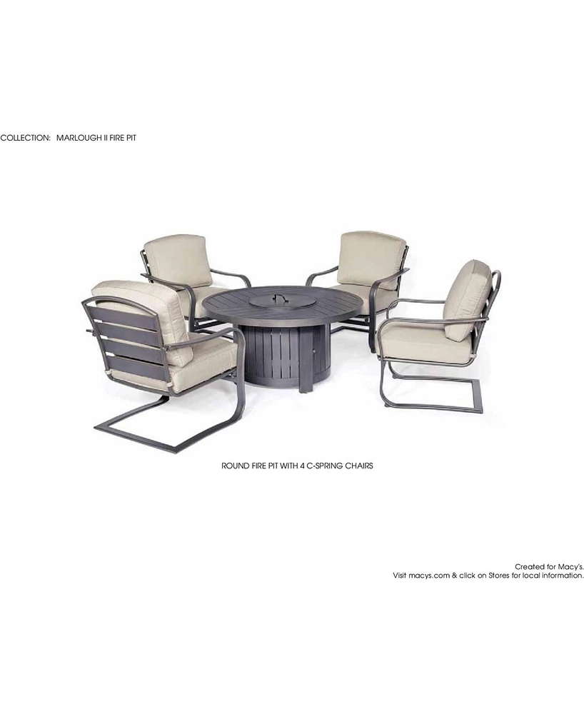 Closeout! Marlough Ii Round Fire Pit, Created for Macy's