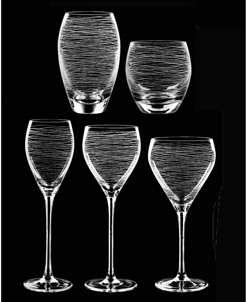 Qualia Glass Graffiti Goblet, Set Of 4
