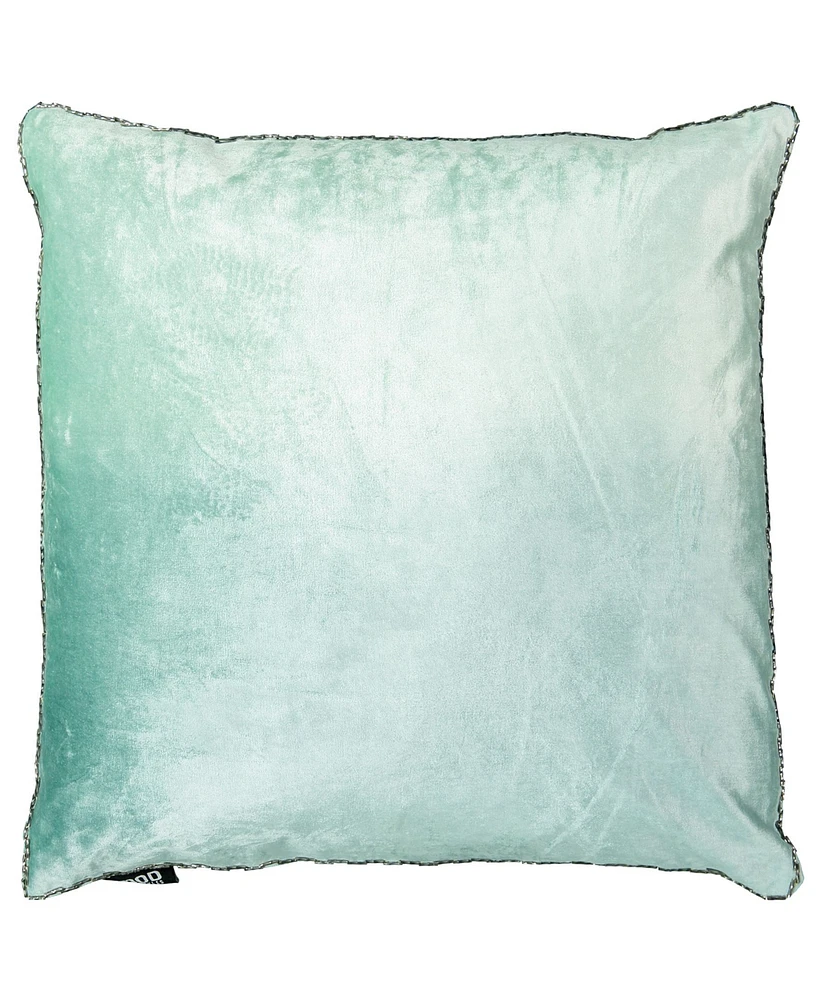 Mod Lifestyles Ombre Velvet Viscose Beaded Edges Decorative Pillow, 20" x