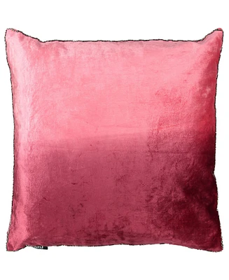 Mod Lifestyles Ombre Velvet Viscose Beaded Edges Decorative Pillow, 20" x