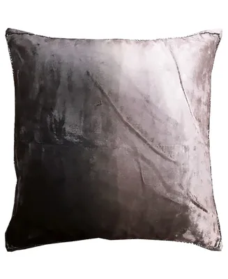 Mod Lifestyles Ombre Velvet Collection Viscose Beaded Edges Pillow, 20" x