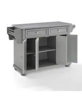 Crosley Alexandria Stainless Steel Top Kitchen Island