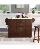 Crosley Eleanor Natural Wood Top Kitchen Island