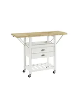 Crosley Bristol Double Drop Leaf Kitchen Cart