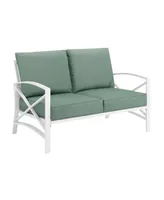Crosley Kaplan Loveseat With Cushion Covers