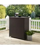 Crosley Palm Harbor Wicker Bar