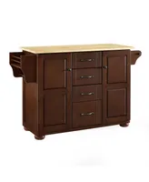 Crosley Eleanor Natural Wood Top Kitchen Island