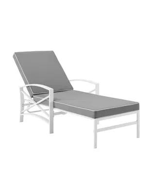 Crosley Kaplan Chaise Lounge Chair With Cushion