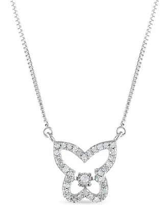 Diamond Pendant Necklace (1/4 ct. t.w.) in Sterling Silver