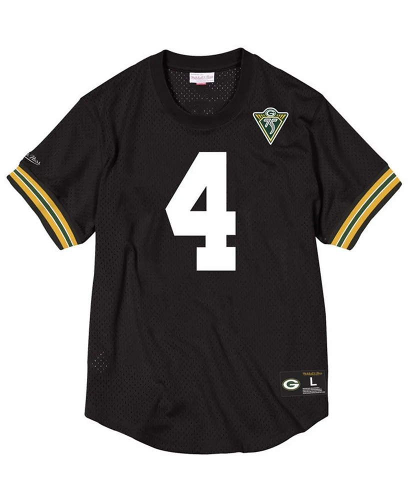 Mitchell & Ness Men's Brett Favre Green Bay Packers Name & Number Mesh Crewneck Top