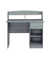 Techni Mobili Office Desk w/ Hutch