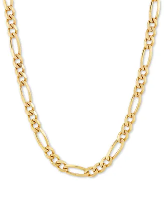 Figaro Link Chain 18" Necklace (4-1/3mm) in 18k Gold-Plated Sterling Silver