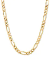 Figaro Link Chain 18" Necklace (4-1/3mm) in 18k Gold-Plated Sterling Silver